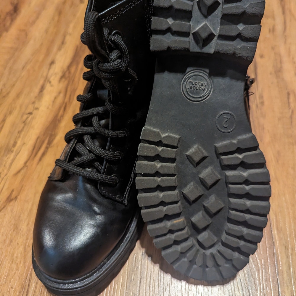 Wonder Nation Black Kids Boots